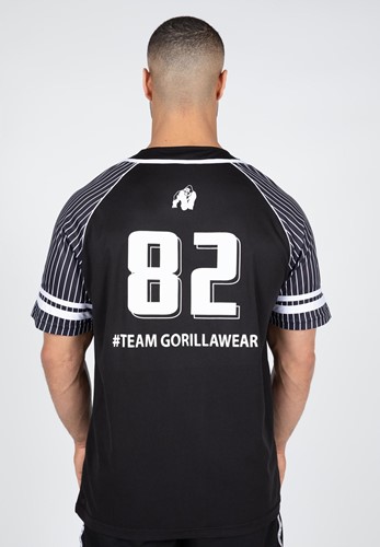 82 Baseball Jersey - Black-3