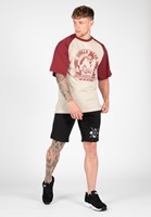 Gorilla Wear Logan Oversized T-Shirts - Beige/Rood-2