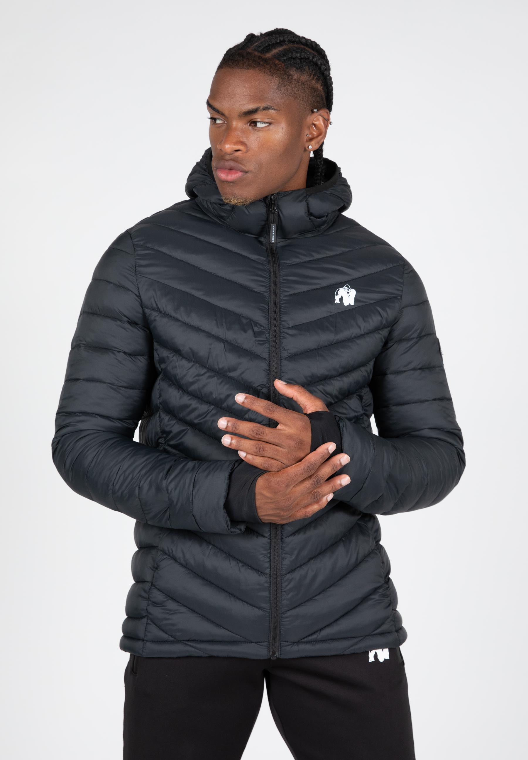 Osborn Puffer Jacket - Black - L | Fitnessbenelux.nl