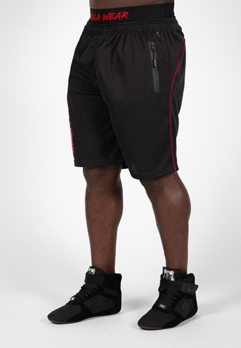 Gorilla Wear Mercury Mesh Shorts - Zwart/Rood