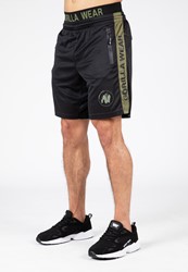 Gorilla Wear Atlanta Shorts - Zwart/Groen - 4XL/5XL