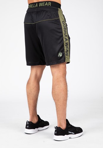Gorilla Wear Atlanta Shorts - Zwart/Groen-3