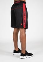 Gorilla Wear Atlanta Shorts - Zwart/Rood-3