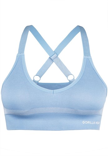 Gorilla Wear Selah Seamless Sportbeha Lichtblauw