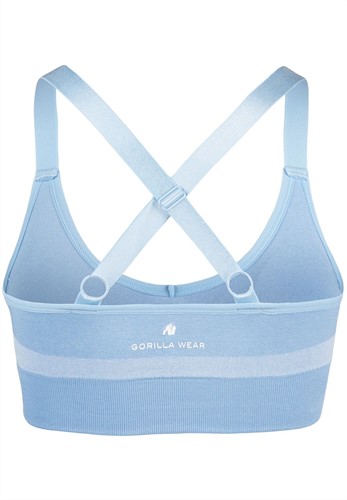 Gorilla Wear Selah Seamless Sportbeha Lichtblauw