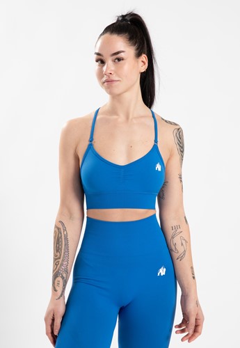Gorilla Wear Olivia Seamless Sportbeha - Blauw