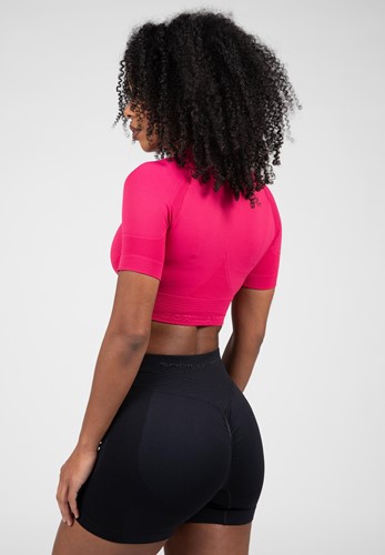 Gorilla Wear Whitney Seamless Crop Top - Roze-2