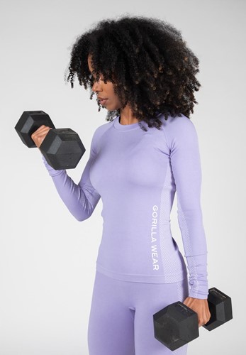 Gorilla Wear Selah Seamless Long Sleeve - Lila-2