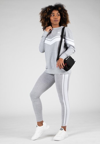 Gorilla Wear Hailey Oversized Sweatshirt - Grijs Gemeleerd-3
