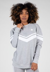 Gorilla Wear Hailey Oversized Sweatshirt - Grijs Gemeleerd - XS