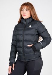 Gorilla Wear Rachel Puffer Jas - Zwart - XS