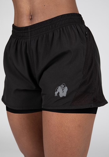 Gorilla Wear Portland 2-In-1 Shorts - Zwart-2