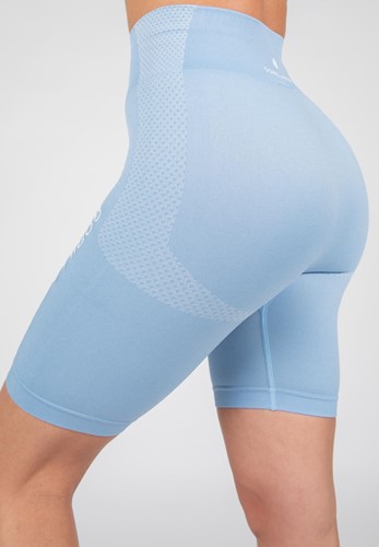 gorilla wear selah seamless cycling shorts lightblue