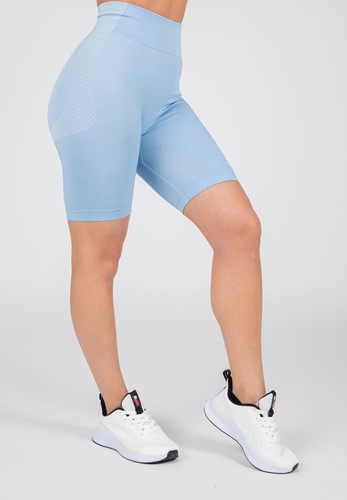 Gorilla Wear Selah Seamless Cycling Shorts - Lichtblauw-3