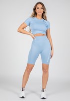 gorilla wear selah seamless cycling shorts lightblue