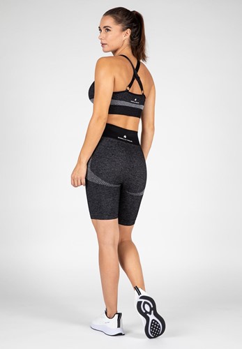 gorilla wear selah seamless cycling shorts black