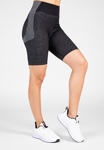 Gorilla Wear Selah Seamless Cycling Shorts - Zwart-3