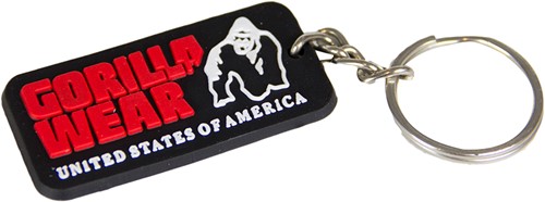 Gorilla Wear Rubber Men Logo Keychain