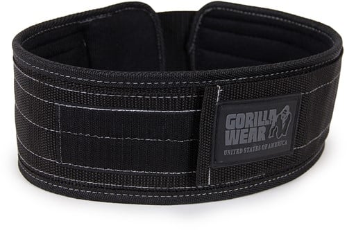 Gorilla Wear Halterriem - 4 Inch Nylon Lifting Belt