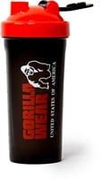 Gorilla Wear Shake Beker XXL - 1000 ml - Zwart/Rood-3