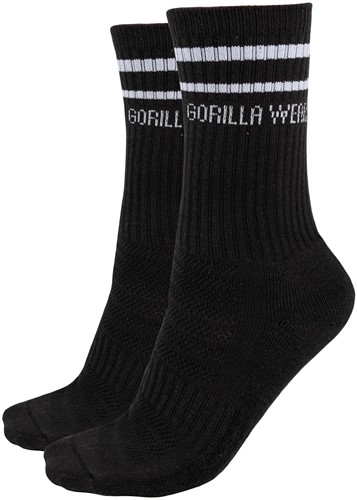 Gorilla Wear Crew Sokken 2-Pack - Zwart