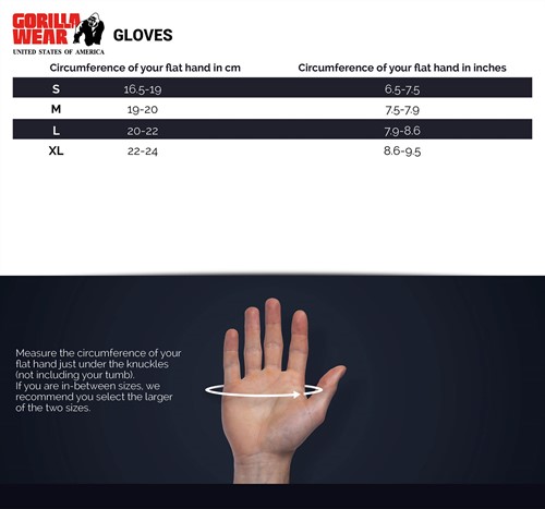 GW size chart