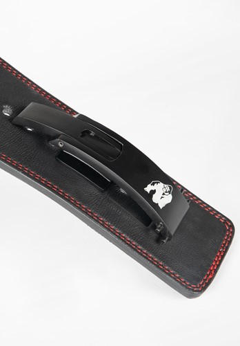 Gorilla Wear Halterriem - 4 Inch Premium Leather Lever Belt - Zwart-3