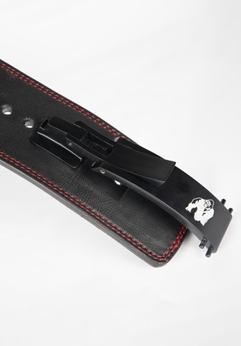 Gorilla Wear Halterriem - 4 Inch Premium Leather Lever Belt - Zwart