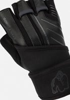 Gorilla Wear Dallas Wrist Wrap Handschoenen 2.0 - Zwart/Grijs-2