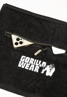 Gorilla Wear Zip Pocket Handdoek - Zwart-3