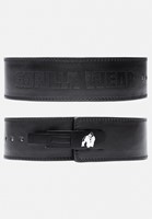 Gorilla Wear Halterriem - 4 Inch Carbon Leren Lever Belt - Zwart 