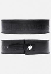 Gorilla Wear Weightlifting Belt - 4 Inch Carbon Leather Lever Belt - Black