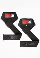 Gorilla Wear Gevoerde Siliconen Lifting Straps - Zwart