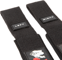 Gorilla Wear Padded Silicone Lifting Straps - Black-3