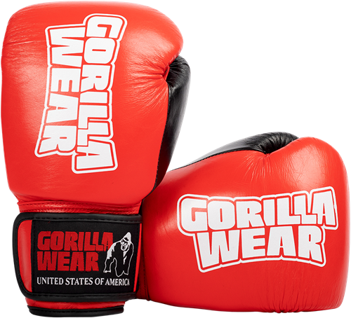 Gorilla Wear Ashton Pro Bokshandschoenen - Rood/Zwart-3