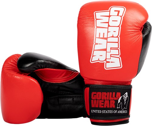 Gorilla Wear Ashton Pro Bokshandschoenen - Rood/Zwart
