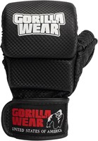 Gorilla Wear Ely MMA Bokshandschoenen - Zwart/Wit-3