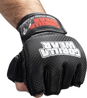 Gorilla Wear Manton MMA Handschoenen (Met Duim) - Zwart/Wit
