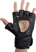 Gorilla Wear Manton MMA Handschoenen (Met Duim) - Zwart/Wit