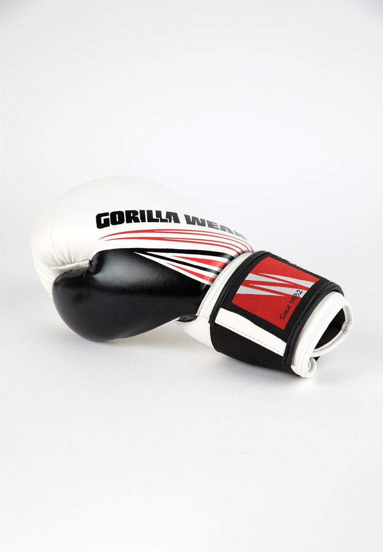 Ashton Pro Boxing Gloves - Red/Black - 10oz Gorilla Wear
