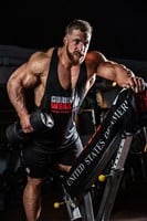 gorilla wear functional gym towel black/red
