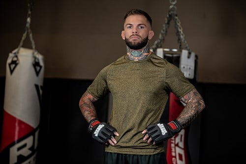 Gorilla Wear Manton MMA Handschoenen (Met Duim) - Zwart/Wit