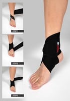 Gorilla Wear Ankle Wraps - Zwart/Wit-2