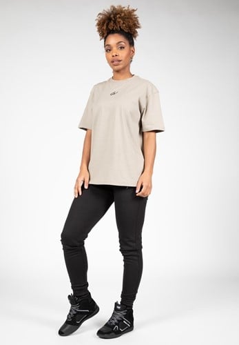 Gorilla Wear Bixby Oversized T-Shirt - Beige-3