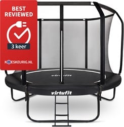 VirtuFit Premium Trampoline with Safety Net - Black - 305 cm