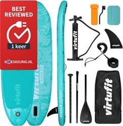 VirtuFit Supboard Ocean 275 - Turquoise - With accessories and carrying bag