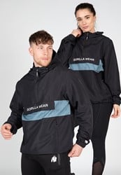 Gorilla Wear Bolton Windbreaker - Unisex Anorak - Zwart - 4XL