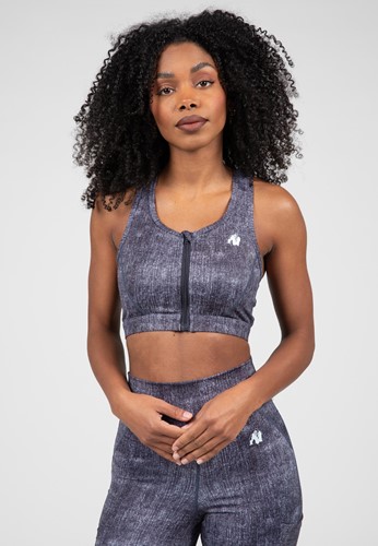Gorilla Wear Camilla Sportbeha - Denim Blauw