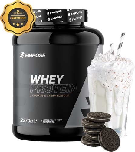 Empose Nutrition Whey Protein - Eiwit Poeder - Cookies & Cream - 2270 gram