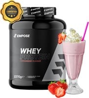 Empose Nutrition Whey Protein - Eiwit Poeder - Aardbei - 2270 gram